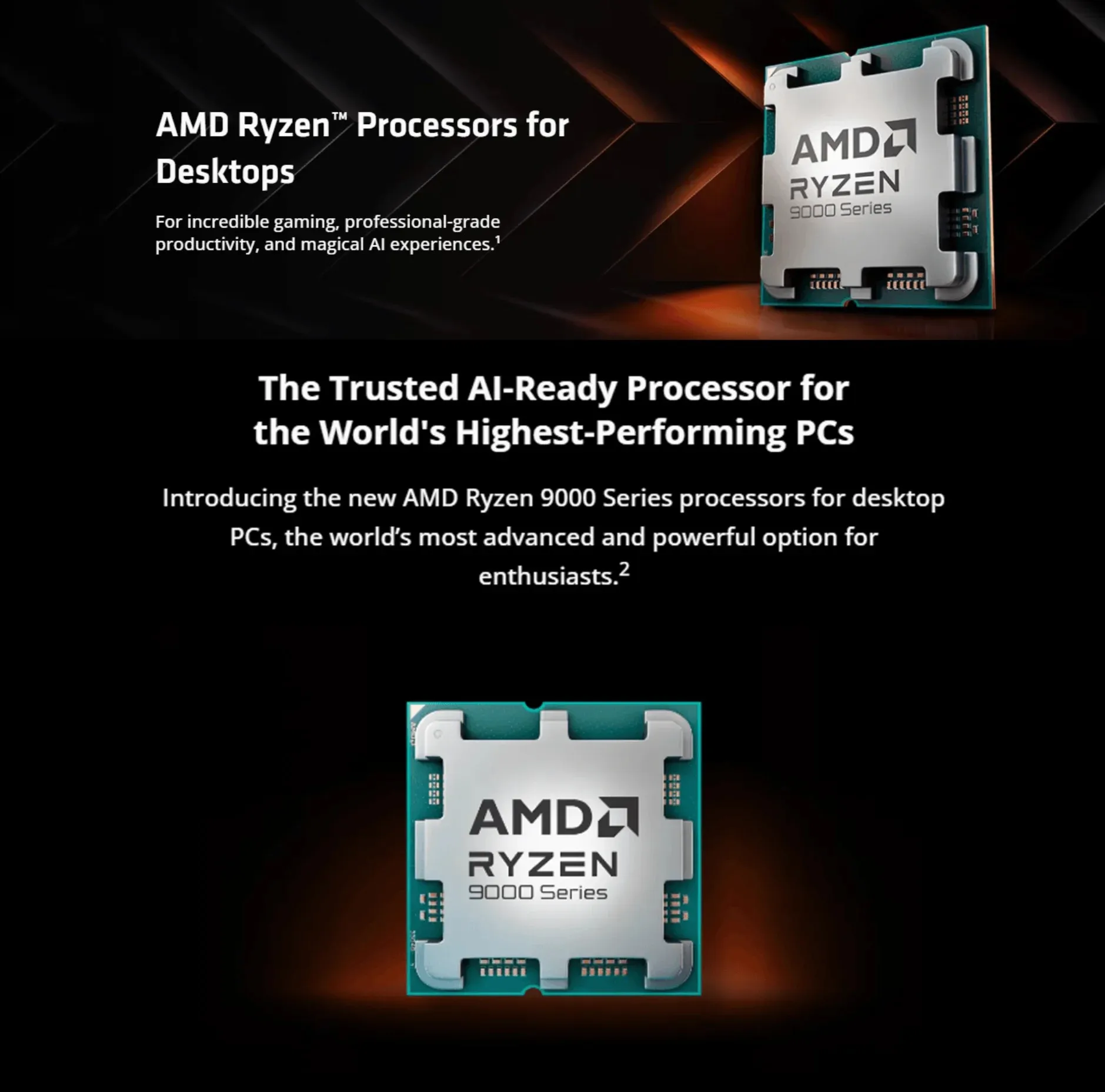 AMD Ryzen 9 9950X 100% العلامة التجارية الجديدة AMD R9 9950X وحدة المعالجة المركزية للألعاب 16-Core 32-thread حتى 5.7 جيجا هرتز المقبس AM5 AMD معالج سطح المكتب ﻿