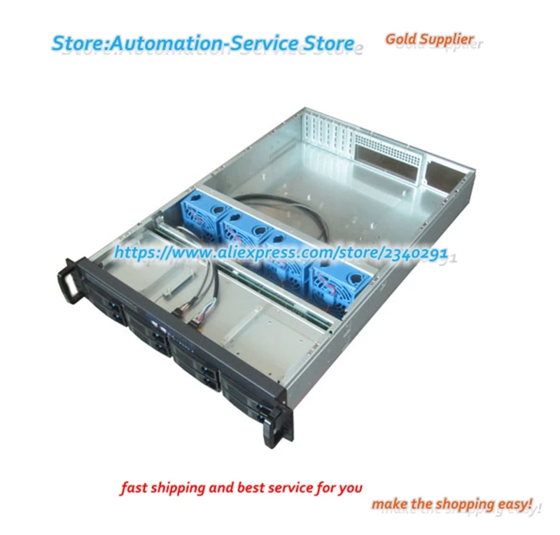 New 2U 8 Hard Disk Hot Plug Server Case NAS NVR Storage Server Case
