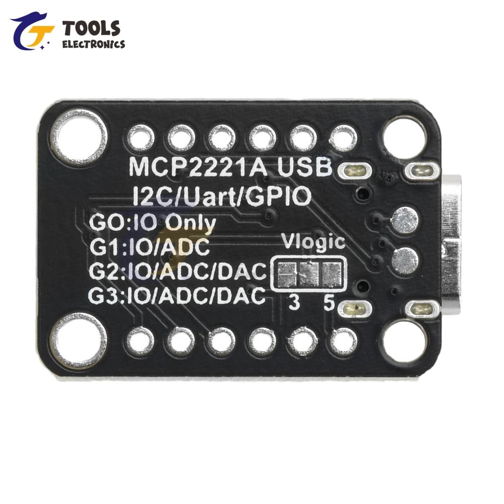 MCP2221A General Purpose USB To GPIO ADC I2C Module Board MCP2221A Breakout for Adafruit Stemma QT/Qwiic