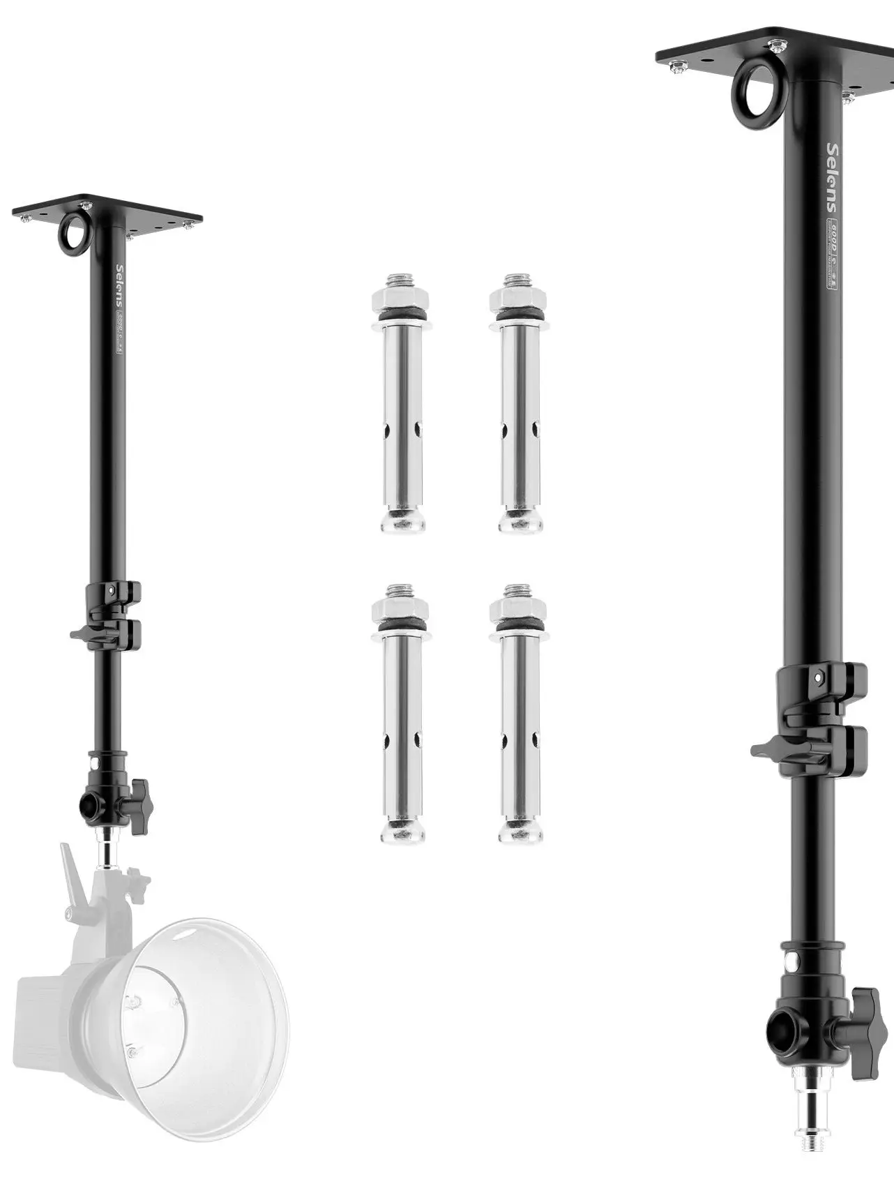 Camera Wall Ceiling Boom Arm Mount Light Stand Telescopic Bracket With 1/4\