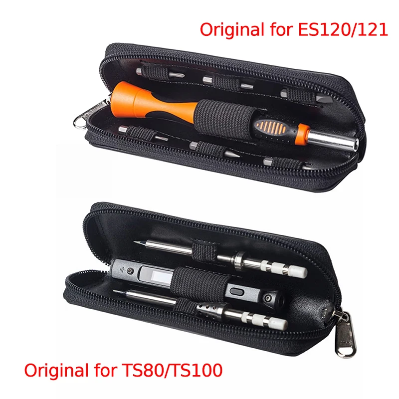 Original Tool Bag for TS100 TS101 TS80P Soldering Iron ES120 ES121 Electric Screwdriver   Portable Storage Organizer Zipper Case