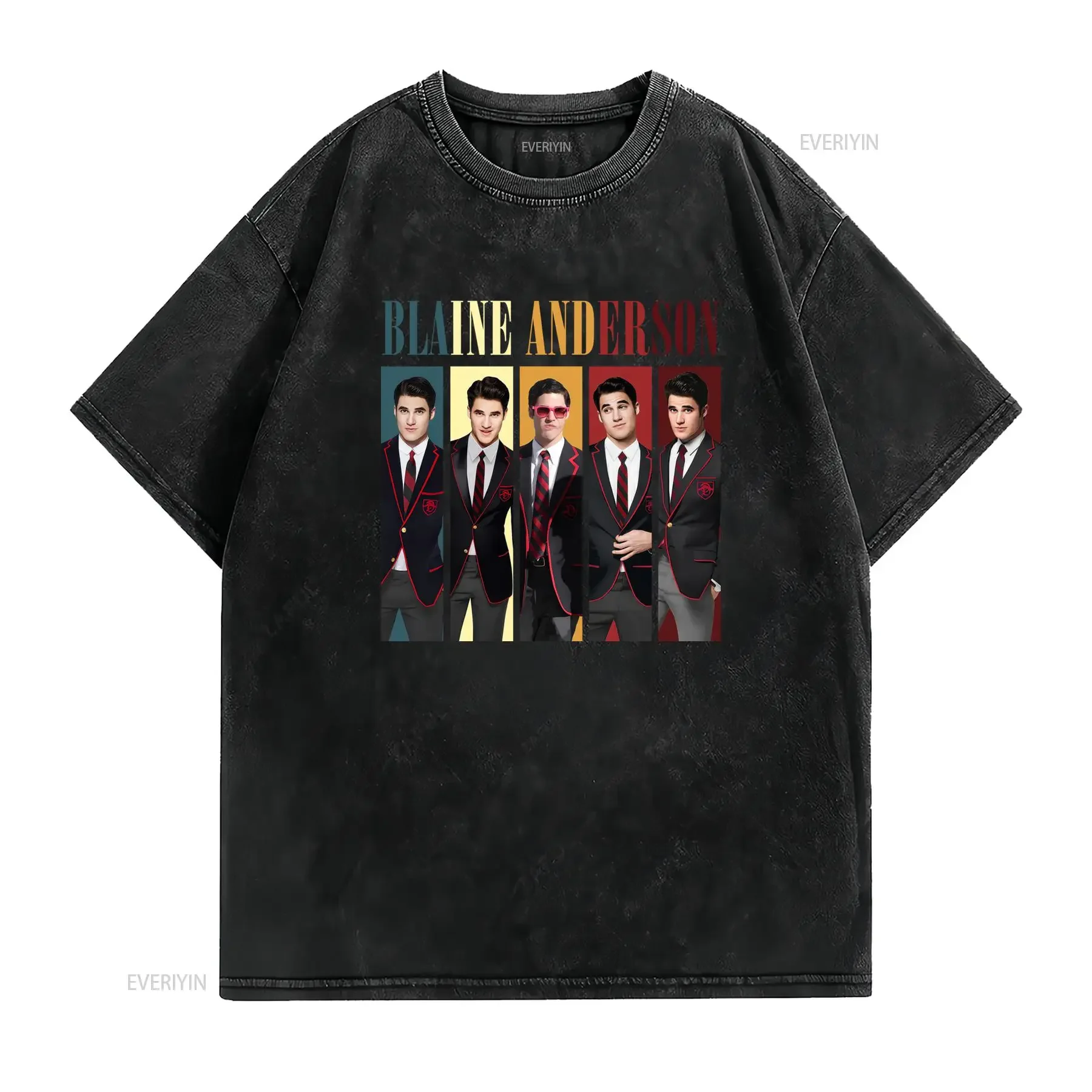 Blaine Anderson Era Tour T Shirt Glee Inspired Warblers Dalton Academy Fan Vintage Music Character for Gleeks vintage Washed