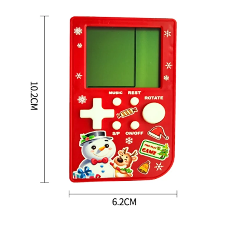 Consola de juegos portátil, consola de juegos de Navidad, muñeco de nieve, modelo retro, consola de juegos portátil