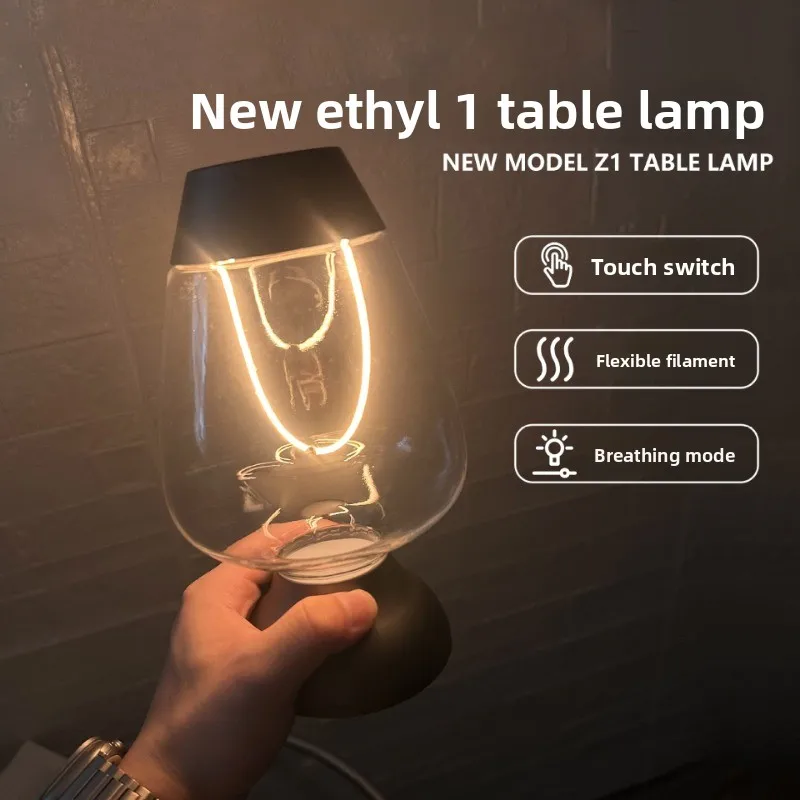 

Ins Wind Ambient Light Ресторан Бар Светодиодная зарядка Сенсорный прикроватный ночник для спальни Креативный подарок