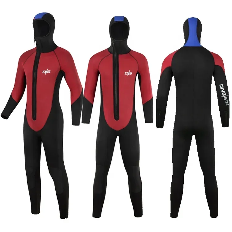 Neoprene Wetsuit Men 7mm Hooded Scuba Diving Suit