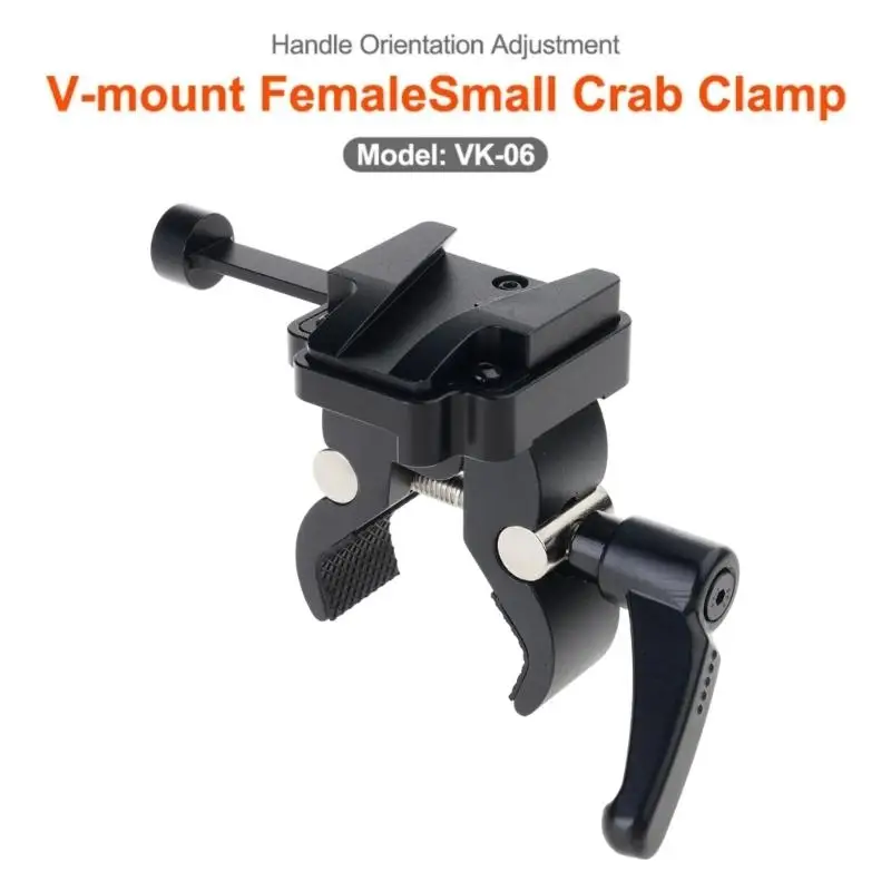 31BA Camera Support Battery Clamp for V-Mount Plate Placement, Small Mechanical Holder for Studio Equipment Installation and