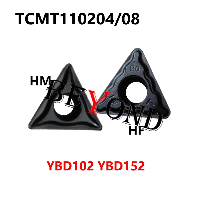 TCMT110204-HF TCMT110208-HM YBD152 YBD102 Original Carbide Inserts CNC Lathe Cutter TCMT 110204 110208 Processing Cast Iron CNC