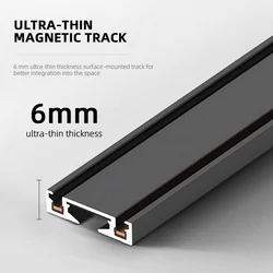 ST1 Series 3CCT Black White Ultra Thin Slim Magnetic Track Lamp Cell Light High Hardness Modern Flexible Fixture Living Home