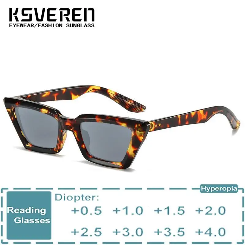 

KSVEREN Women Cat Eye Reading Glasses Presbyopic Eyewear Single Focus Eyewear Outdoor Shadesun Sunglasses Prescription Glasses