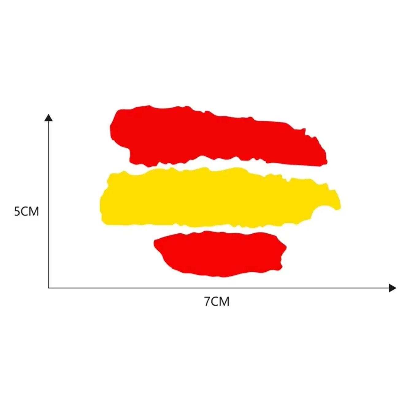 Premium Creative Spain Flag Stickers Waterproof Reflective Graphics Decals for Car Truck Bicycle Motorcycle Helmet Refrigerator