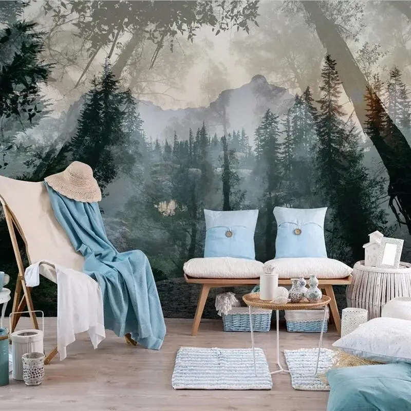 3D Wallpaper Tropical Natural Forest Scenery Photo Wall Mural For Living Room Sofa Background Wall Home Decor Fresco Papel Tapiz