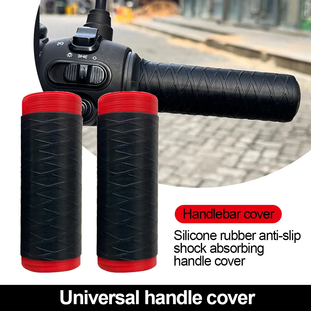 2/4 pezzi copertura manubrio in silicone per moto copertura protettiva manica universale autosoccolante antiscivolo per moto
