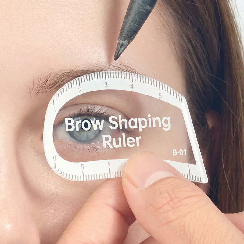 

Линейка для разметки бровей (1 шт.), трафарет для быстрого и простого дизайна бровей за 1 минуту, инструмент для микроблейдинга и перманентного макияжа
