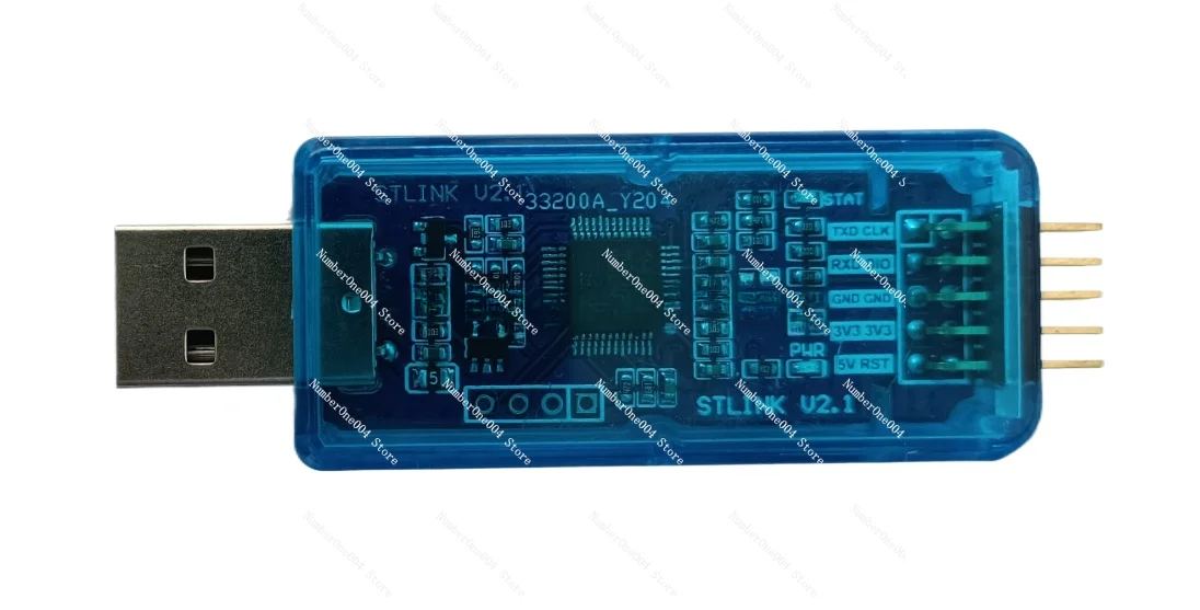 V2.1 Emulator Debugging Download STLINK Development Board Programming Burning Line STM32 with Serial Port