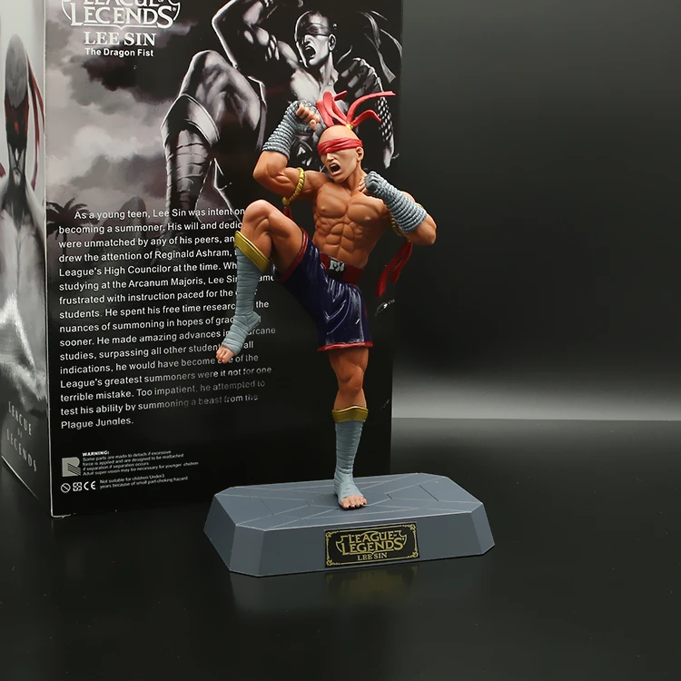 Game anime figure LOL Jinks Yasuo Rengar EZ Master Yi Blind monk Lee Sin model figurine ornaments hand do