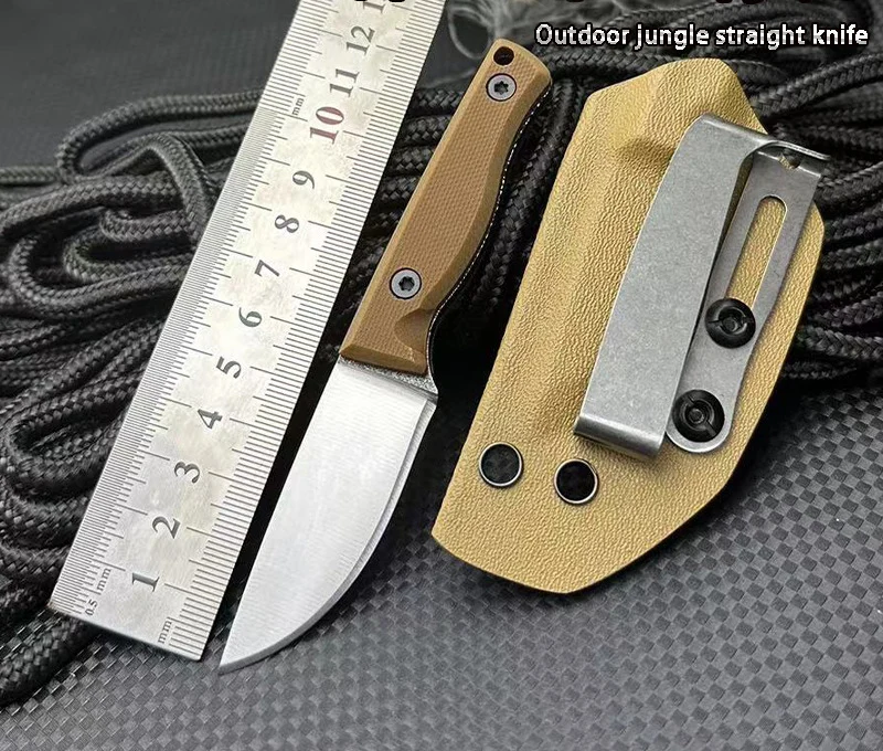 Kitchen tools Outdoor camping Fixed Blade  Knife D2 steel blade G10 handlehe  portable With Sheathed EDC tools