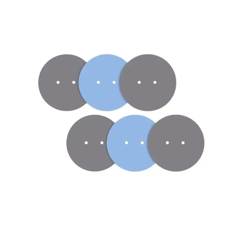 Round silicon film silica gel sheet capacitor insulation gasket OD35mm Round two holes 2/3mm for capacitance