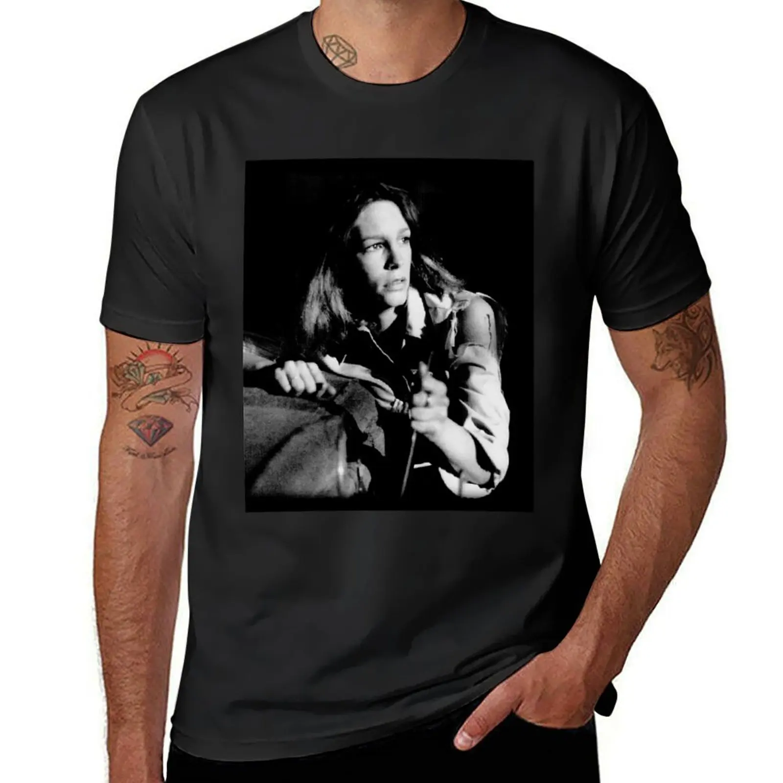 Jamie Lee Curtis Halloween T-Shirt korean fashion shirts graphic tees kawaii clothes summer tops men t shirt