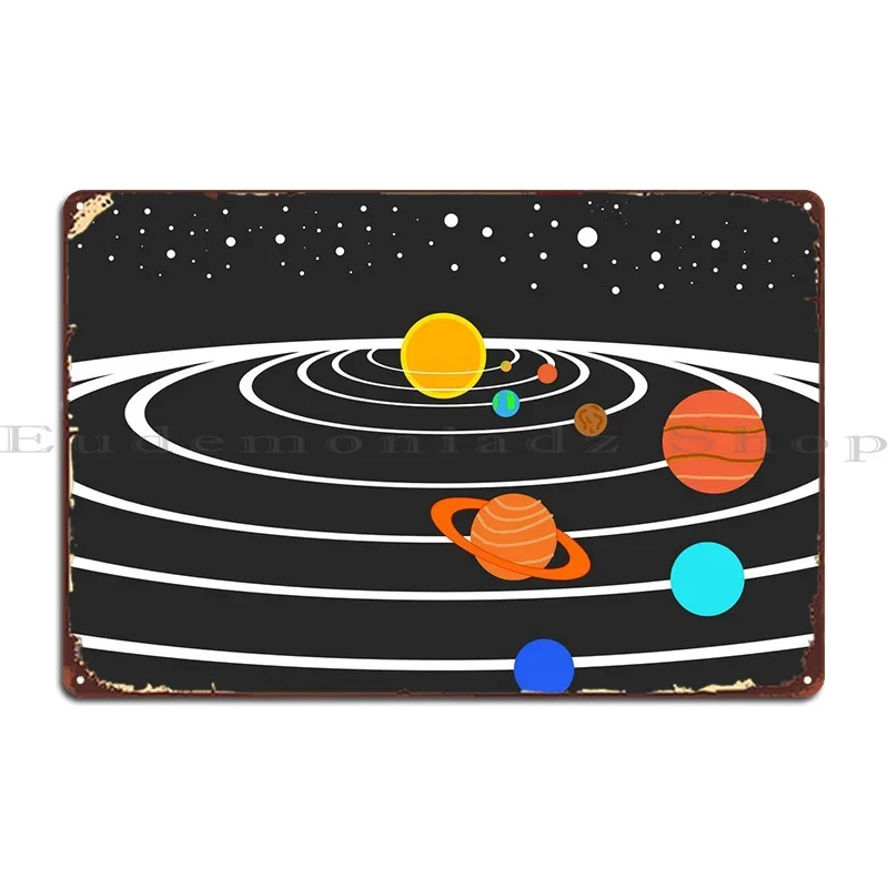 

Металлические вывески солнечной системы, паб, ретро таблички, дизайн кинотеатра, жестяная вывеска, плакат