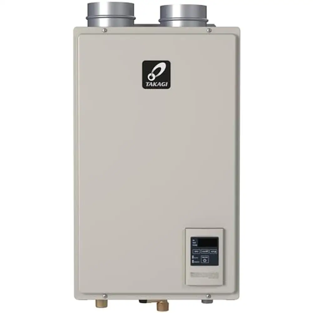 Gas-Powered Tankless Water Heater 6.6 GPM Stainless Steel Indoor Installation