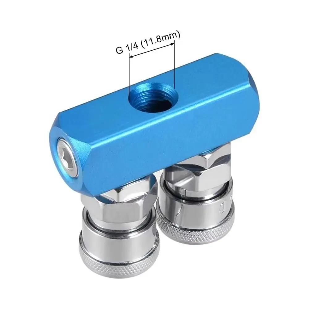 

1Pcs C-type SML Compressor Fitting Round Multi Splitter Pneumatic Fitting Manifold 2/3/4/5 Slots Air Gas Distributor Pump Tool