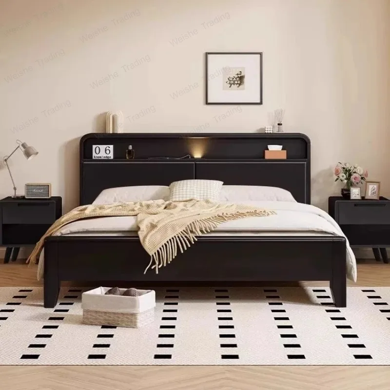 Single Luxury Bed Design Simple Sleeping Single Queen Bedroom Double Bed Modern Headboards Letto Matrimoniale Unique Furniture