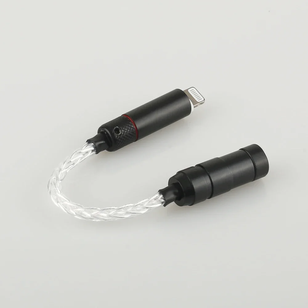 para Lightning para adaptador de tomada de fone de ouvido de 3,5 mm e 2,5 mm para iPhone 8 X 7 plus 5 6 5s