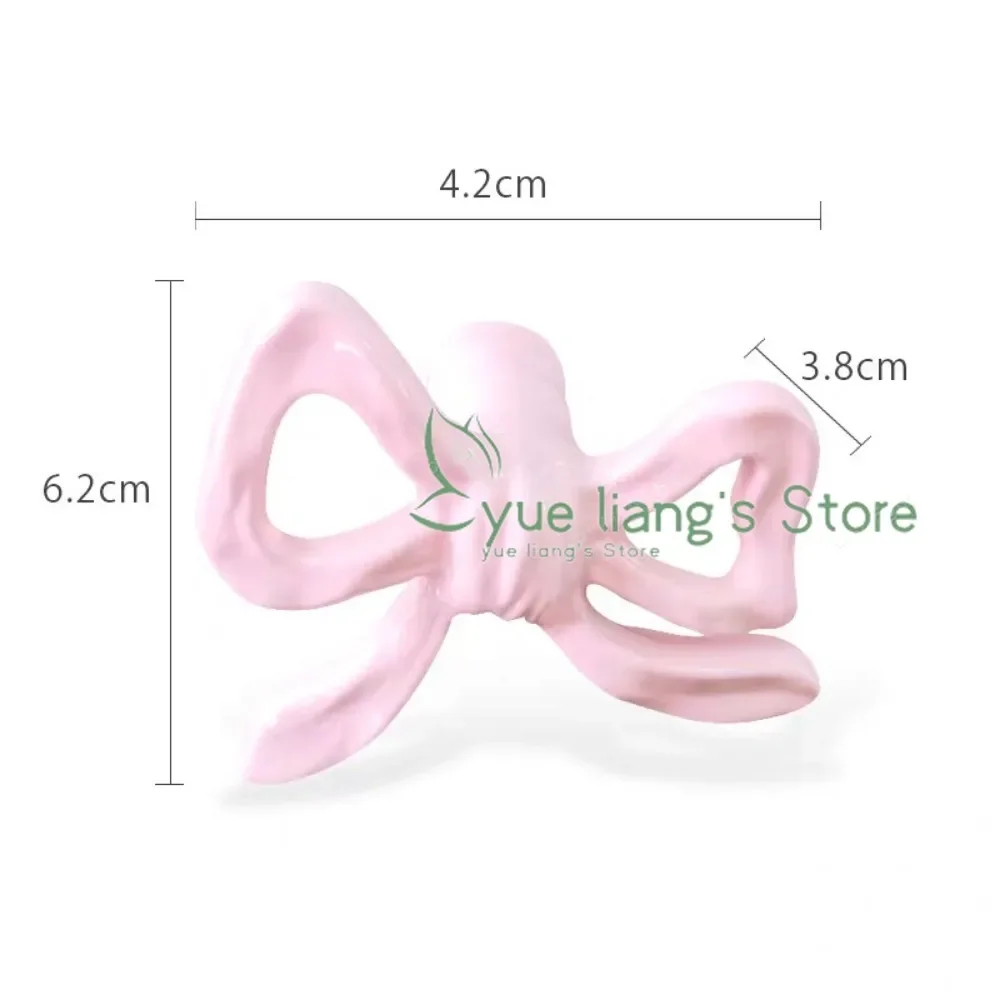 Pink Bow Decor Handle,French Cabinet Doorknob,drawer, Wardrobe Door Handle,Retro Home Decoration Elegant 2pcs Metal Handle