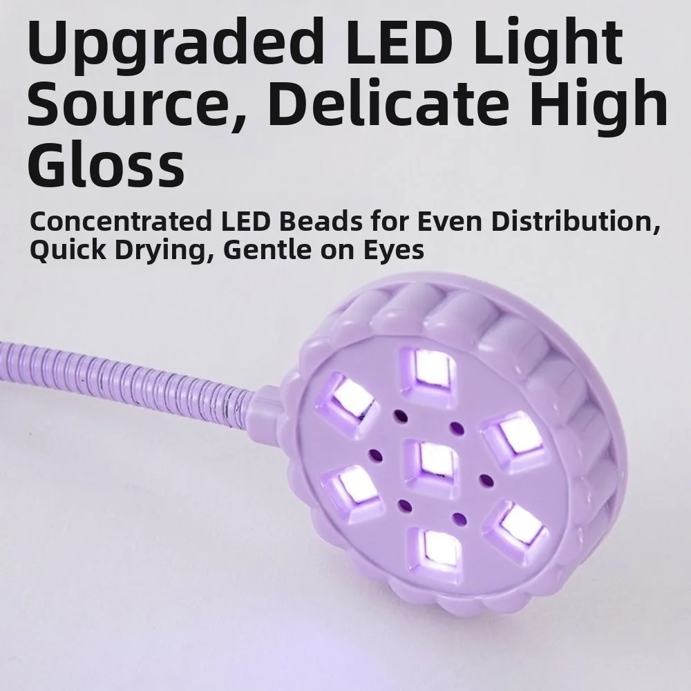 360 graden draaibare LED-nagellamp met clip Draagbare UV-nageldroger Gelnagels Nageldroger Lampen voor thuissalon Gereedschap