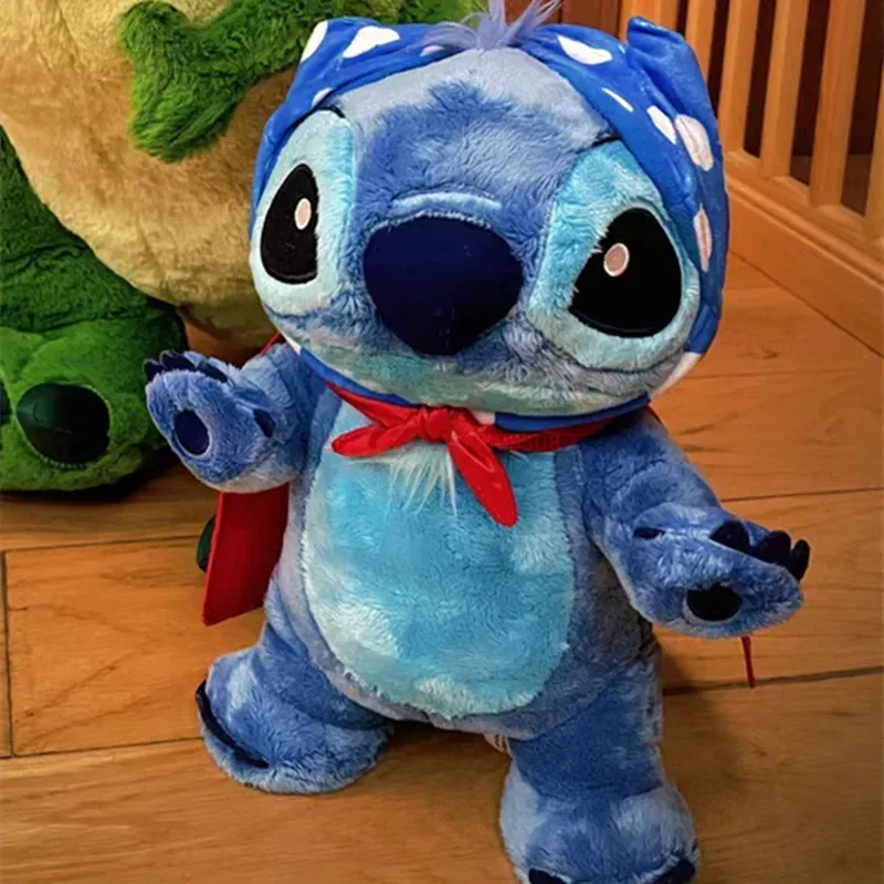 Disney 30cm New Stitch Plush Doll Kawaii Lilo & Stitch Stuffed Toy Summer Dream Series Large Plushies Pillow Kid Toys Gifts