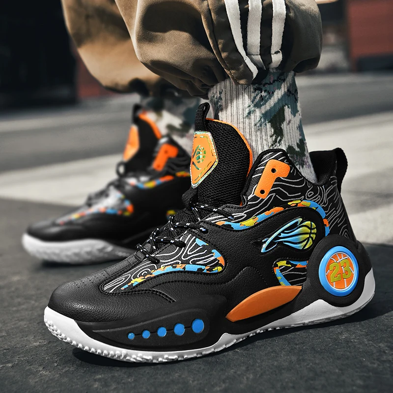 고품질 농구화 브랜드 디자이너 운동 트레이너 야외 운동화 남성용 남성용 내마모성 미끄럼 방지 운동화