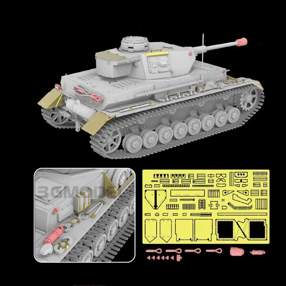 

RYE FIELD MODEL 5102 PZ.KPFW.IV AUSF.G W/WORKAHLE WINTERKETTEN TRAKCS & 2062 UPGRADE PARTS