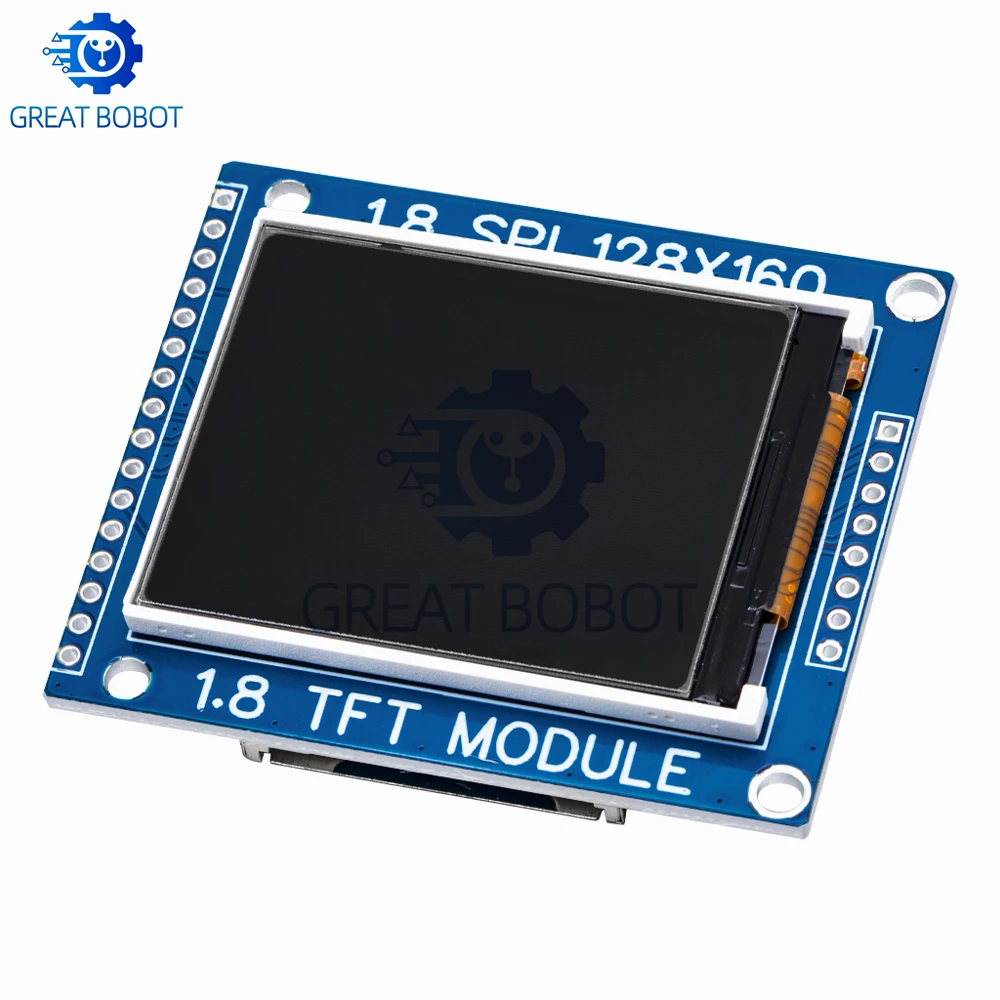 1.8 Inch Serial SPI TFT LCD Module Display PCB Adapter-128x160 Dot Matrix,3.3V/5V IO Interface, Compatible  LCD1602 for Arduino
