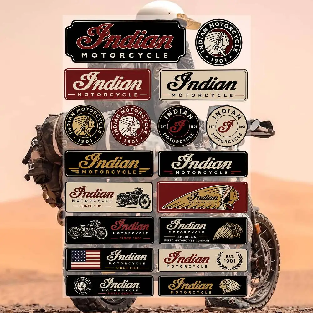 IN-diA-N- Waterproof Vinyl Stickers for Car Motorcycle Bike Skateboard Laptop Bottle Phone