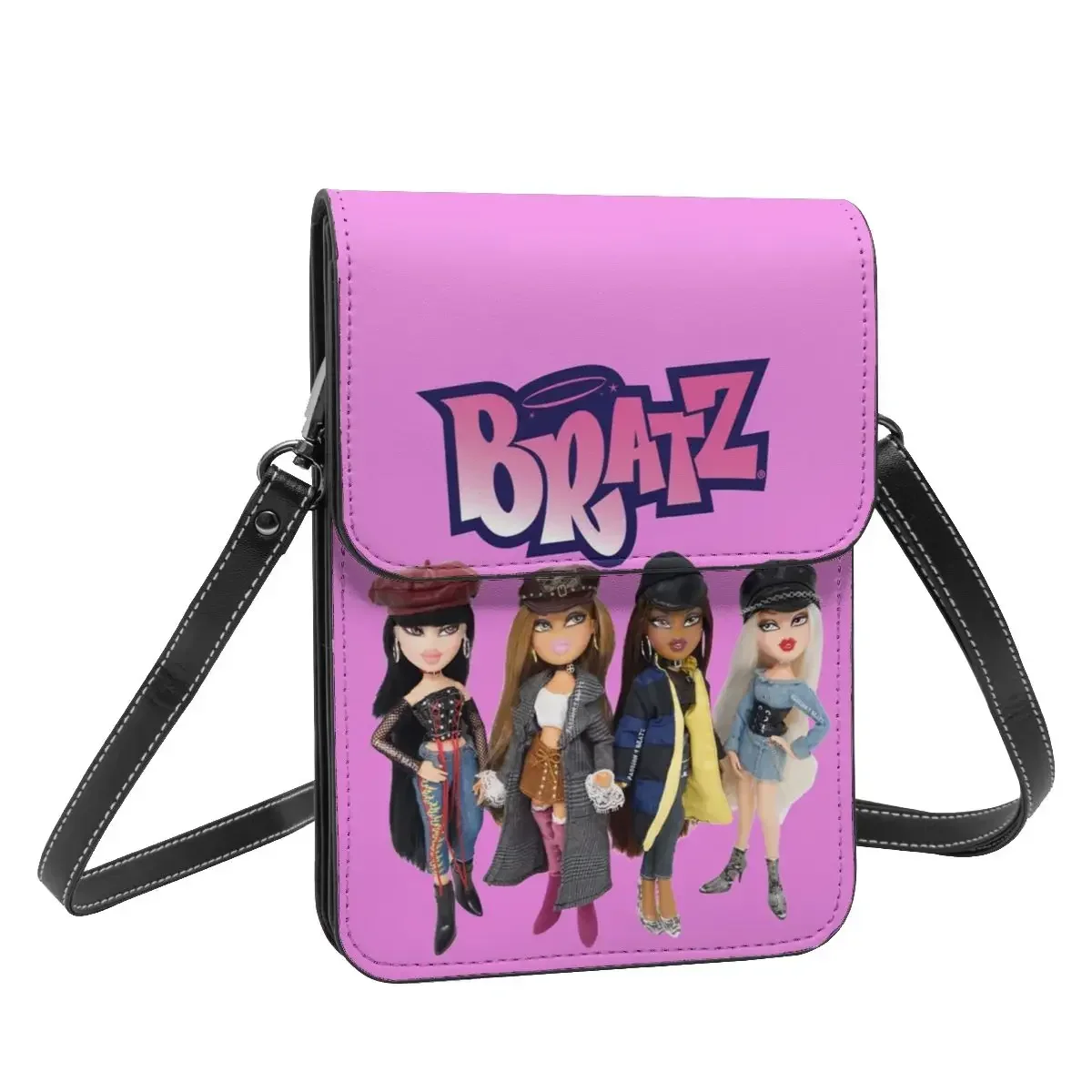 BRATZ QUOTES Iman Shoulder Bag bratz world quote Gift Retro Mobile Phone Bag Leather Travel Student Bags