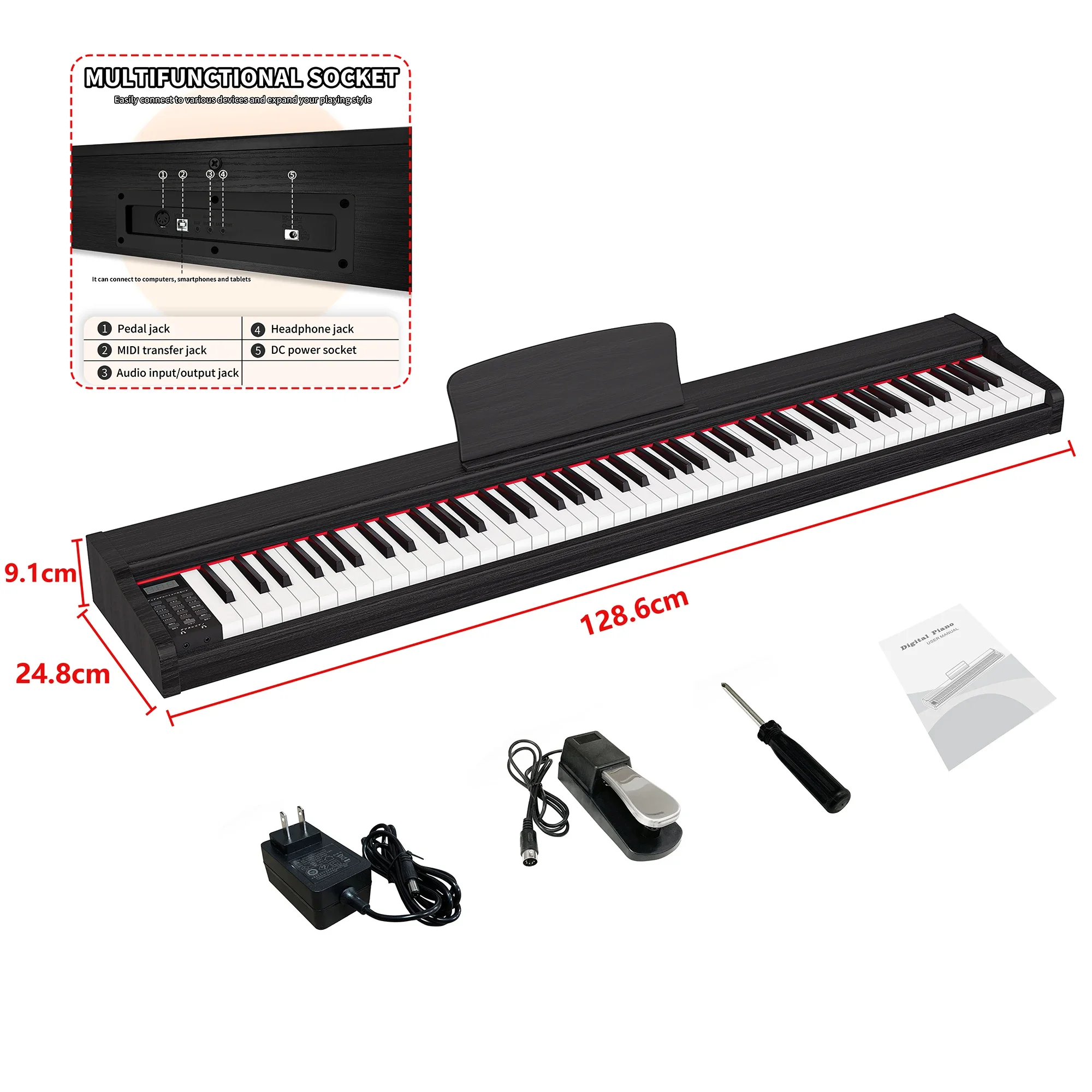 Electronic Piano Digital 88 Keys Piano Digital 88 Technical Professional Piano Organ