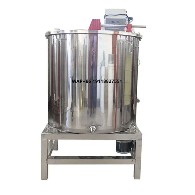 

Honey Processing Machine 8 Frames Electric and Manual Honey Extractor Electric Motor Centrifuge Honey Separator Machine