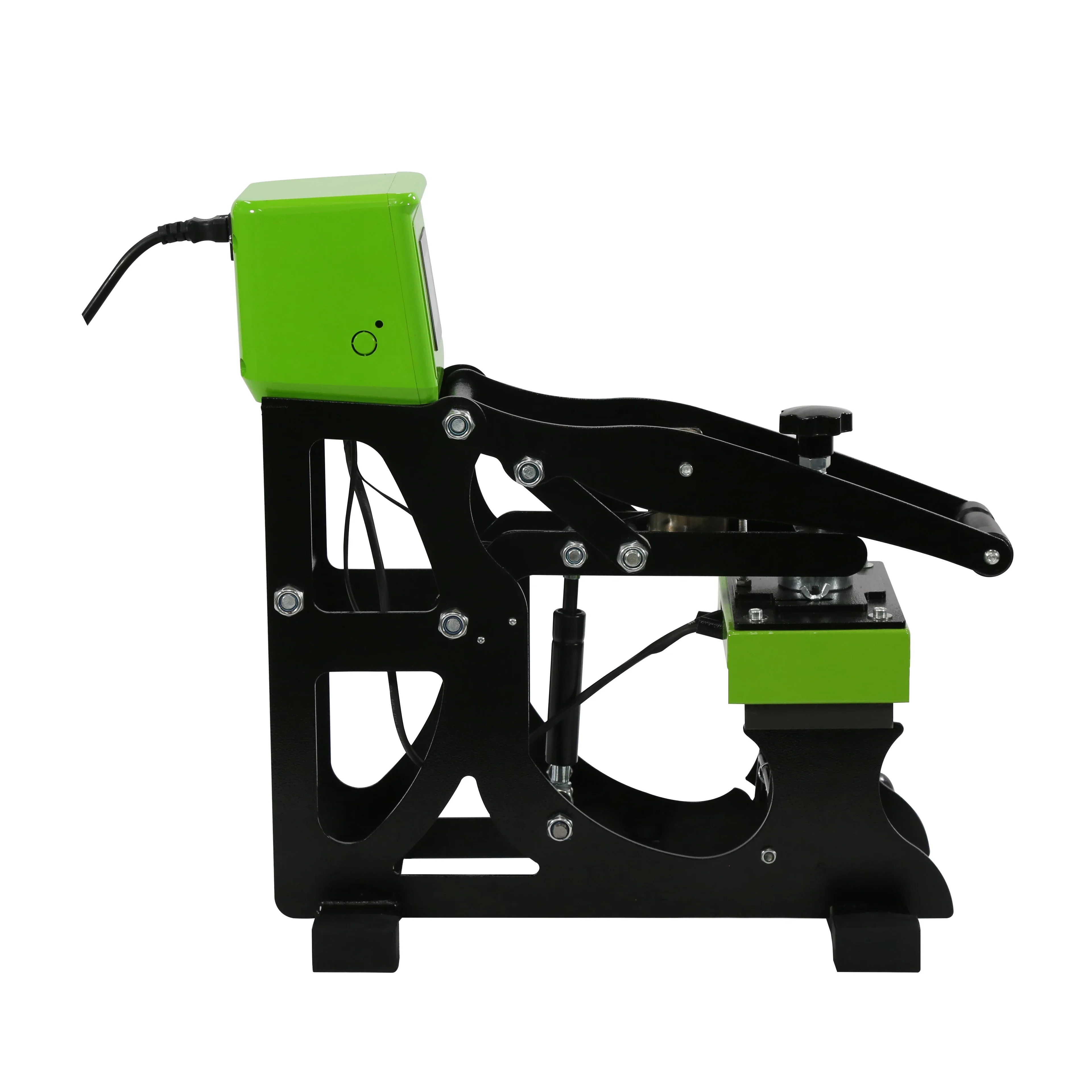 2IN1 التلقائي آلة طباعة الملصقات على القمصان قبعة قبعة طباعة قبعة الصحافة الحرارة مع طباعة الشعار