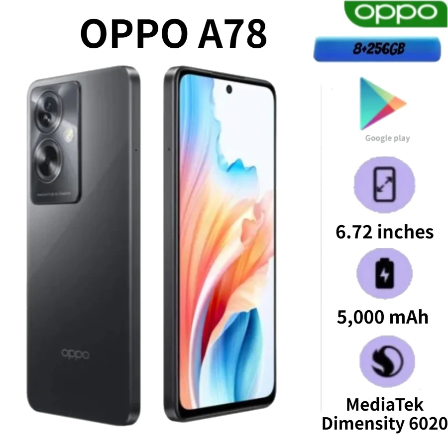 OPPO A79 2026 (Latest Edition), Global Version, 8+256GB Smartphone