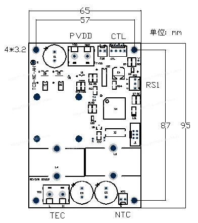 High Power TEC Temperature Controller Module TCB-NE-AH for Semiconductor Cooling Thermostat Board