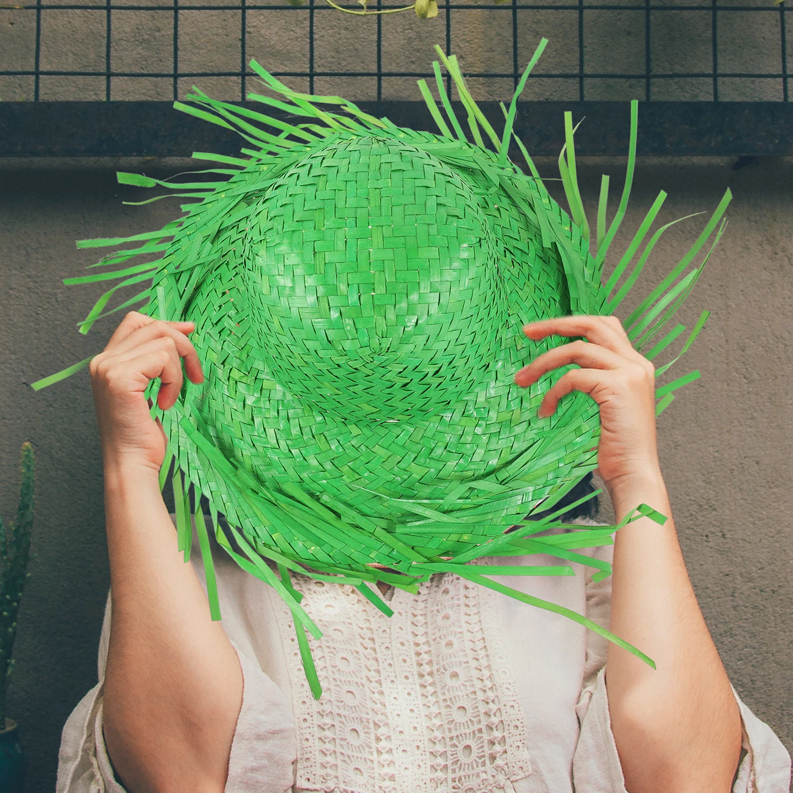 

3pcs Sun Hat Beach Hats for Women Wide Brim Lightweight UV Protection Grass Woven Outdoor Summer Travel Pool Park Hiking Hat