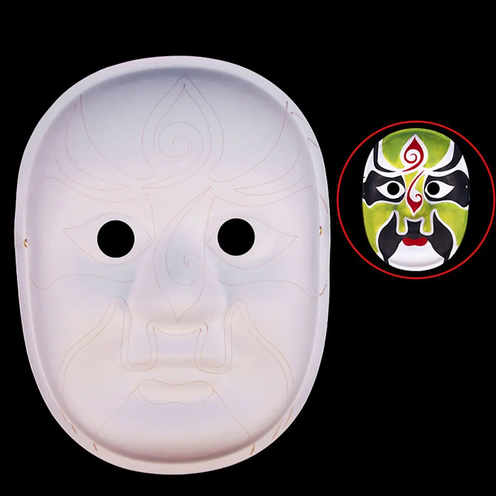 

2 Pcs Kid Mask Child Supplies Masquerade Masks Adults Cosplay White Craft Blank
