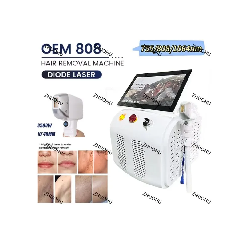 2026 NEW 4000W Diode 755 808 940 1064nm Painless Permanent Skin Rejuvenation Hair Removal 808nm Best Hair Removal Results