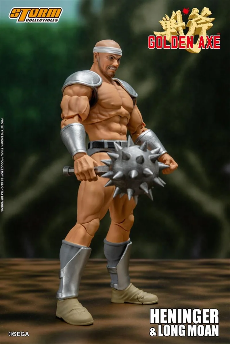 Storm Toys 1/12 Classic Game Arcade Battle Axe Characters HENINGER+LONG MOAN Double People 6Inch Action Figure Full Set Toy image 6