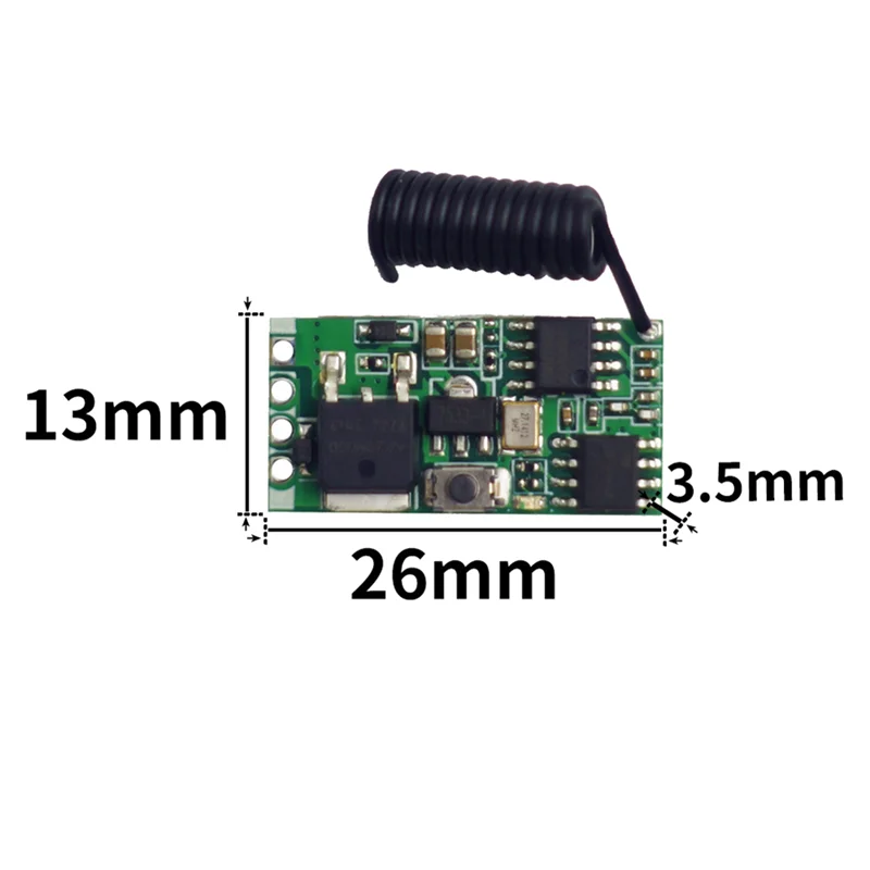1 Set pengendali nirkabel Motor DC, Regulator kecepatan 3.7-24V modul penggerak daya tinggi pintu garasi kendali jarak jauh