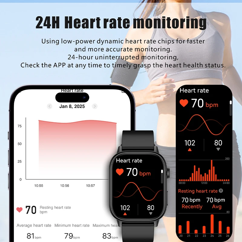 2026 New Outdoor Military Smart Watch With Built-in GPS Positioning Bluetooth Call Heart Rate Sleep Monitoring IP68 Smartwatches