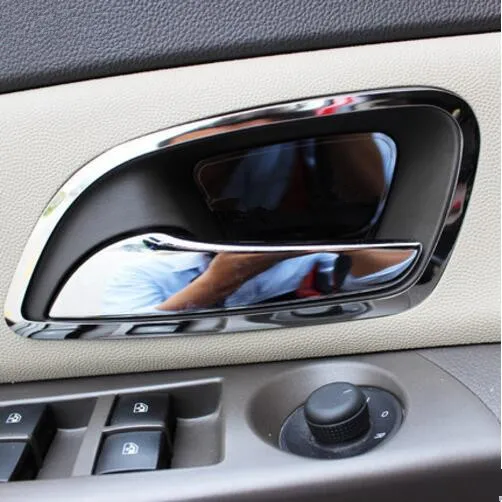 stainless steel Interior Door Handle Bowl cover decoration ring Trim auto accessories 4pcs For Chevrolet cruze 2009-2015