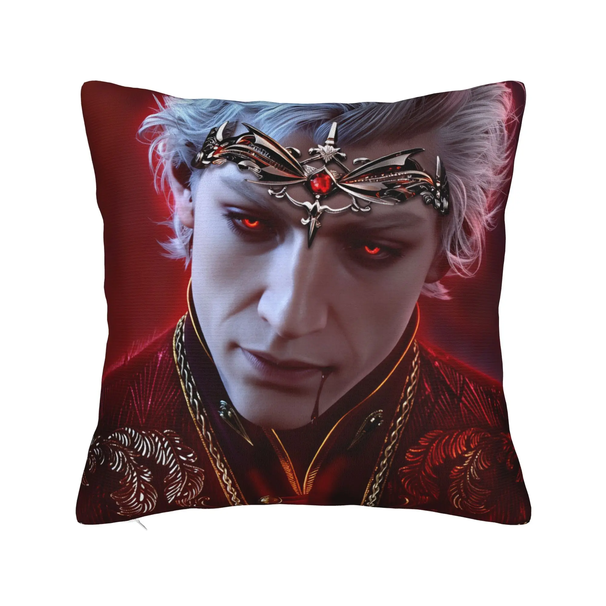 Baldurs Gate 3 Astarion Pillow Case  Soft Pillow Cover Retro Trendy Pillowcases For Living Room Sofa