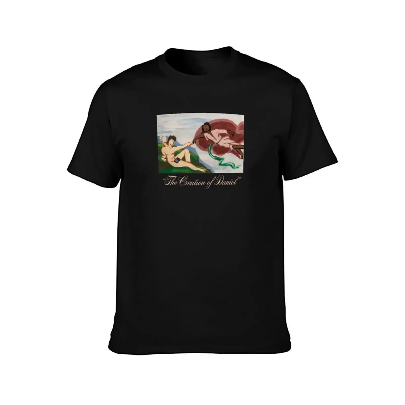 The Creation of Daniel with text T-Shirt funny gifts plus size clothes oversized t shirt anime t shirts t shirt men 100℅ cotton