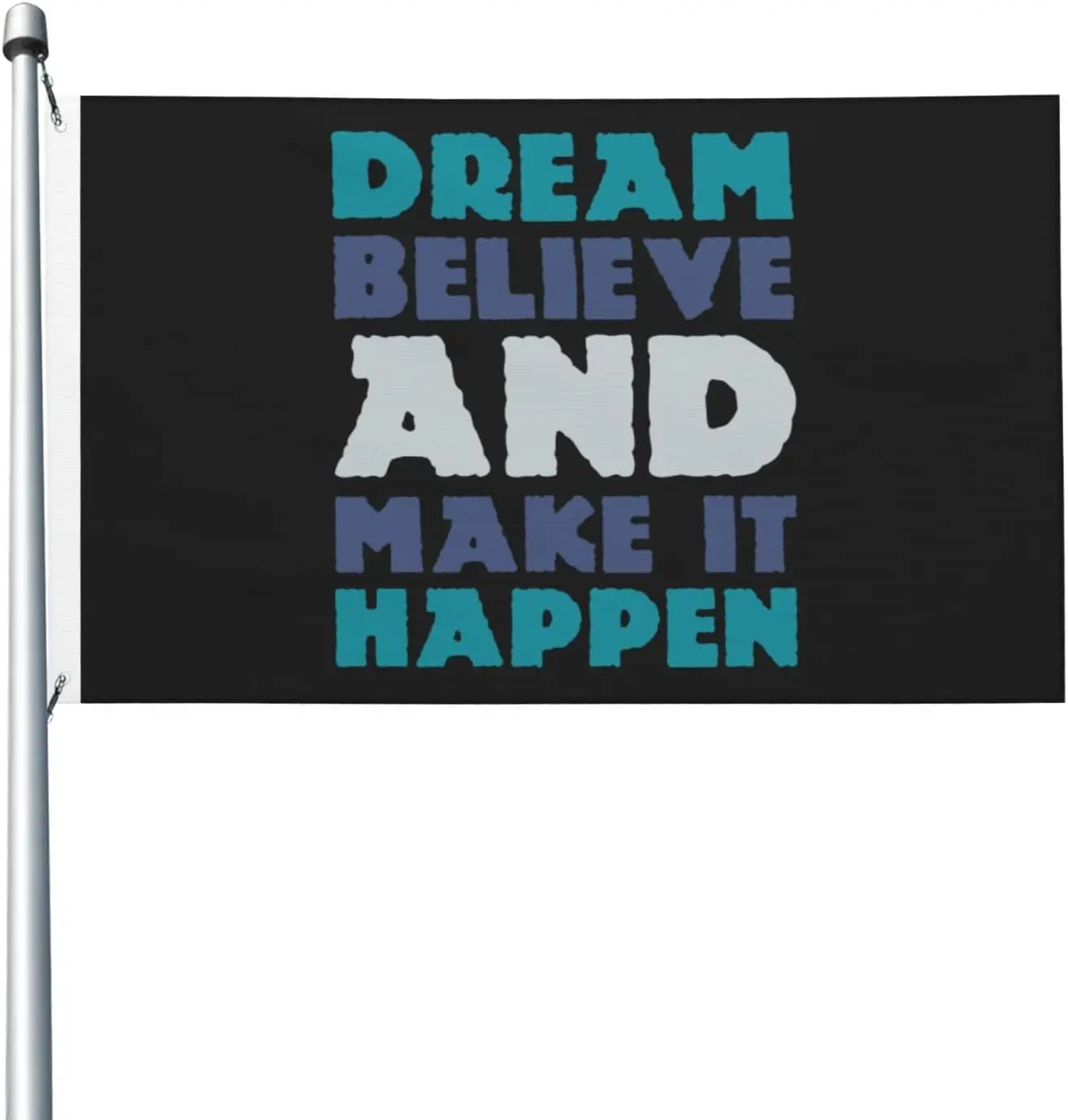 Flagicts 100% Polyester Dream Believe And Make It Happen Flag
